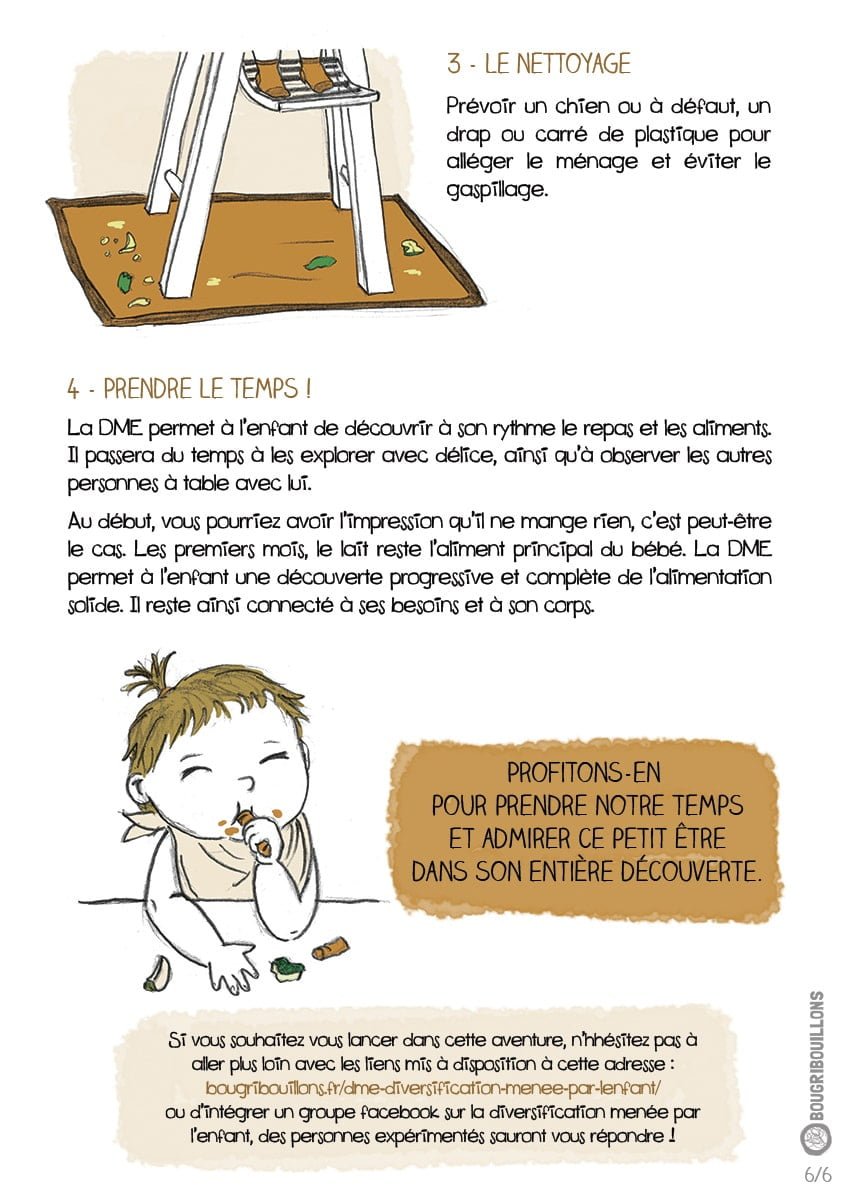 La Diversification Menée par l'enfant (DME) - Partie 6/6 - Affiche Bougribouillons - Récit illustré
