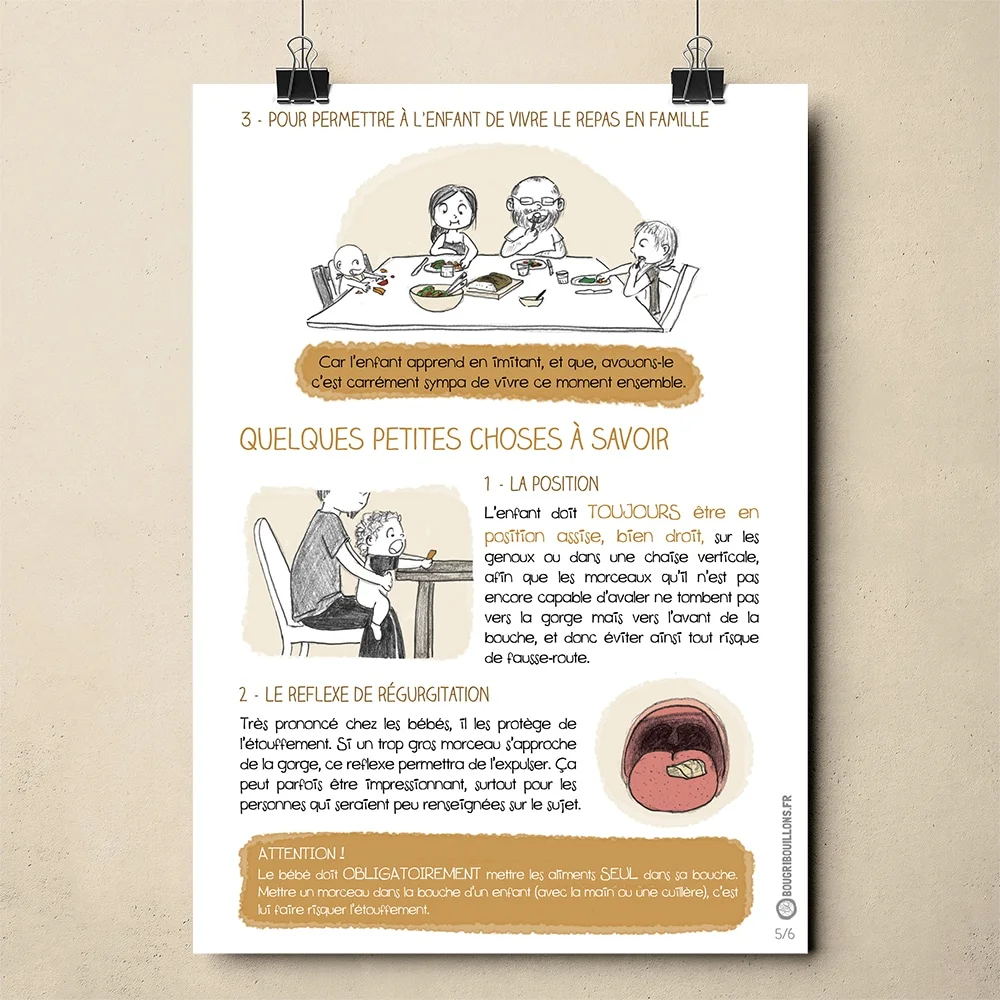 Affiche Bougribouillons Diversification Menée par l'Enfant. Affiche 5/6