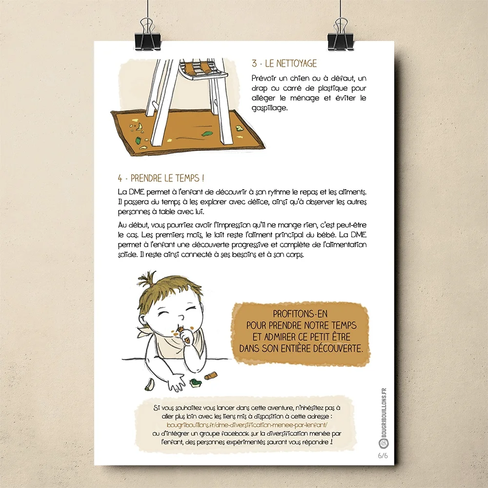Affiche Bougribouillons Diversification Menée par l'Enfant. Affiche 6/6