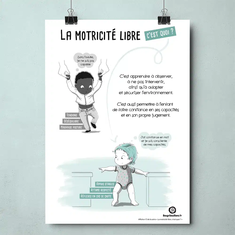 Affiche numéro 3 Bougribouillons La motricité libre c'est quoi ?