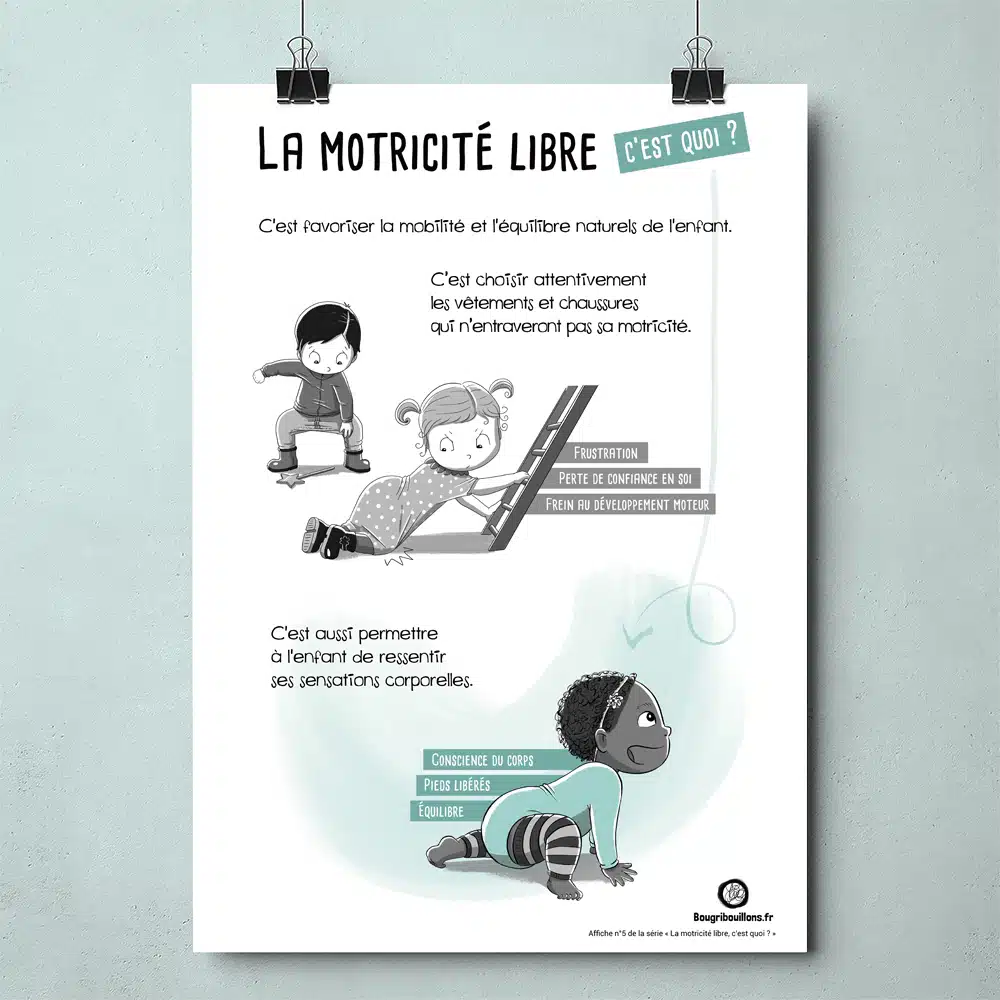 Affiche numéro 5 Bougribouillons La motricité libre c'est quoi ?