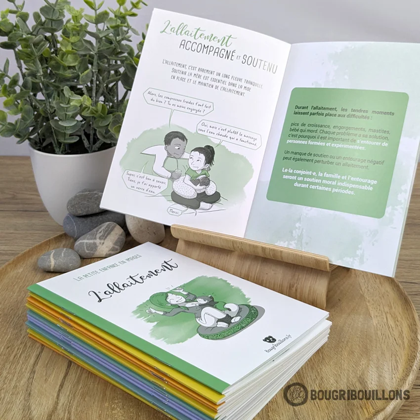 Extrait du livret "L'allaitement" de la collection "La petite enfance en images"