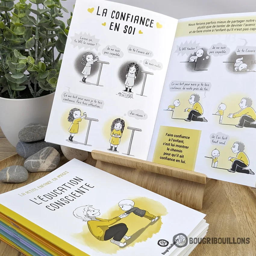Extrait du livret "L'éducation consciente" de la collection "La petite enfance en images"