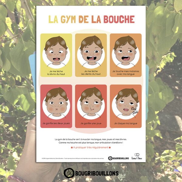 Les cartes de la gym de la bouche Bougribouillons - Planche 2