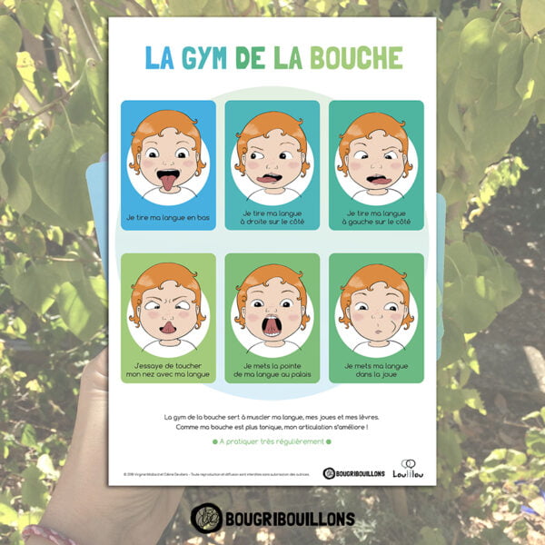 Les cartes de la gym de la bouche Bougribouillons - Planche 1