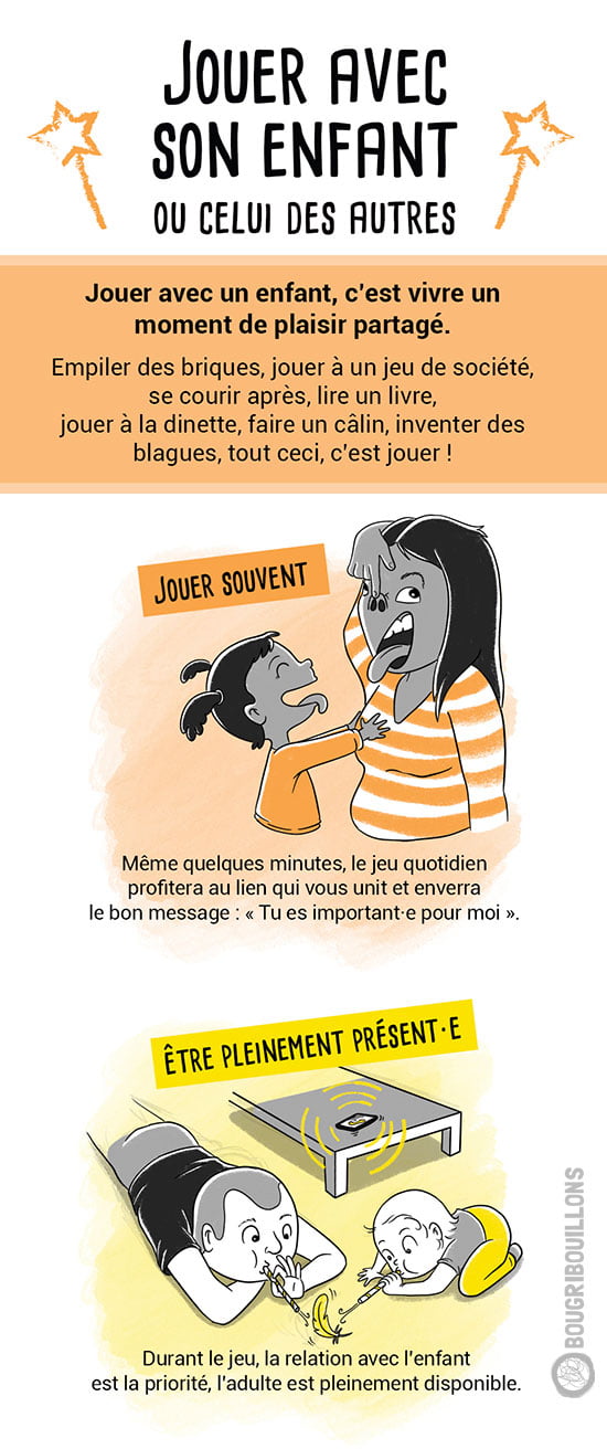 Jouer avec son enfant 1/2 - Affiche Bougribouillons