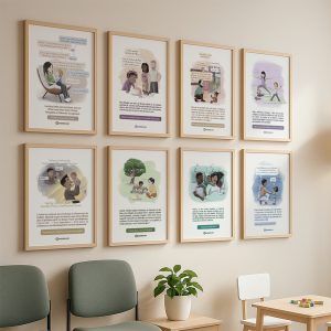 pack de 12 affiches pédagogique petite enfance de la série "Regard sur..."